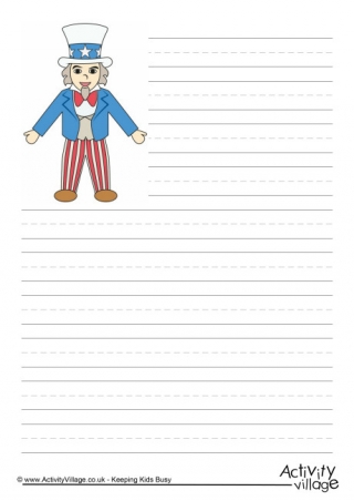 Uncle Sam Writing Paper