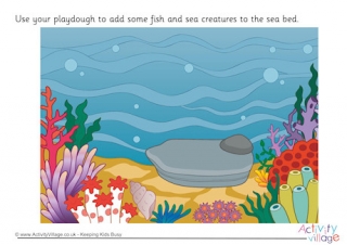 Under the Sea Playdough Mat