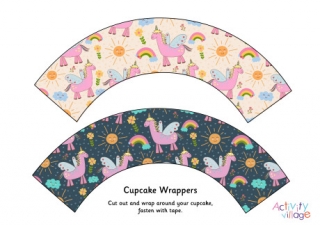 Unicorn Cupcake Wrappers