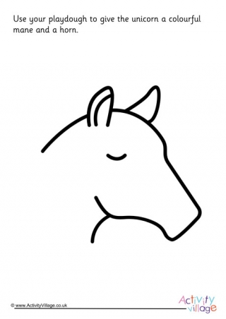 Unicorn Playdough Mat