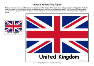 United Kingdom Flag Jigsaw