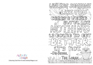 Unless Someone Like You Colouring Card