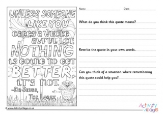 Unless Someone Like You Worksheet