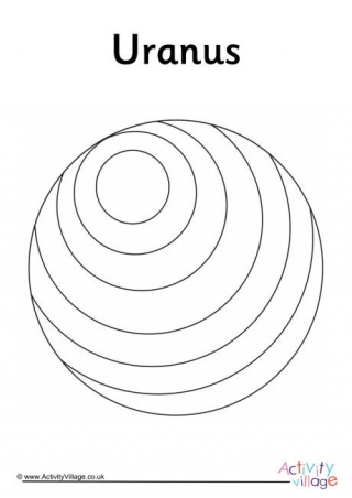 Uranus colouring page