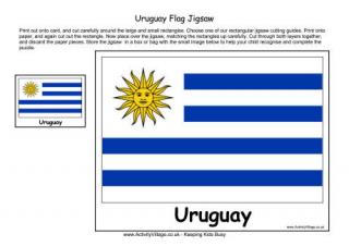 Uruguay Flag Jigsaw