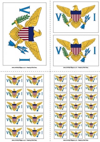 US Virgin Islands Flag Printable