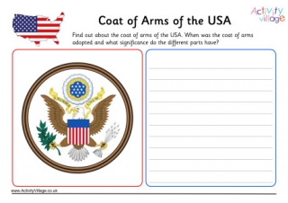 USA Coat Of Arms Worksheet