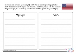 USA Compare And Contrast Worksheet