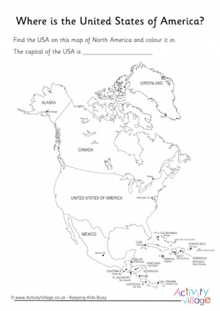 USA Location Worksheet