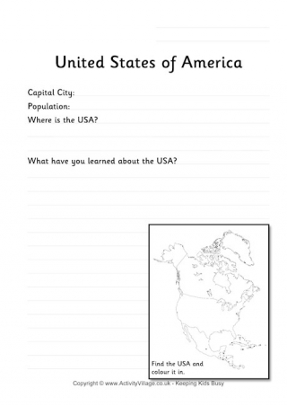 USA Worksheet