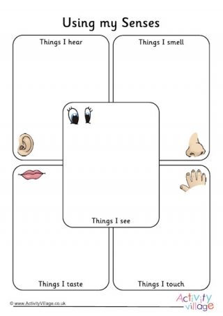 Using my senses worksheet