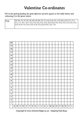 Valentine Co-ordinates Love