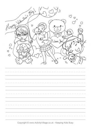 Valentine Fun Story Paper