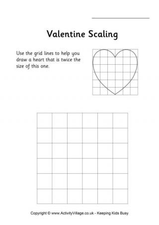 Valentine Scaling Worksheet