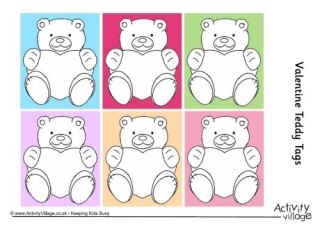 Valentine Teddy Tags 2