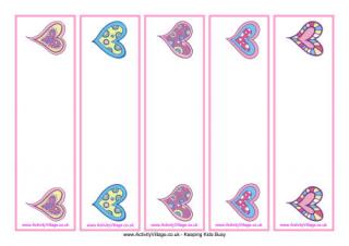 Valentine Bookmarks - Blank