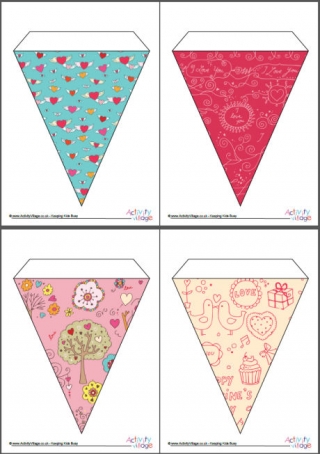 Valentine's Day Bunting - Large