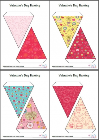 Valentines's Day Bunting - Small