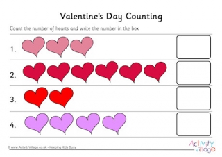 Valentine's Day Counting 1