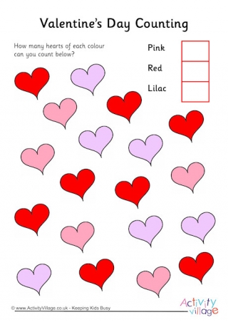 Valentine's Day Counting 3
