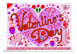 Valentine's Day Counting Jigsaw