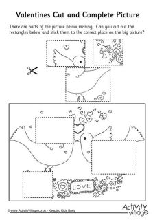 Valentine's Day Scissor Activities