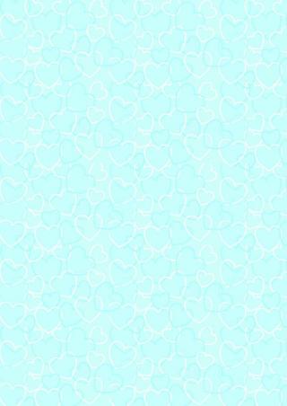 Valentine's Day Scrapbook Paper - Blue Heart Background