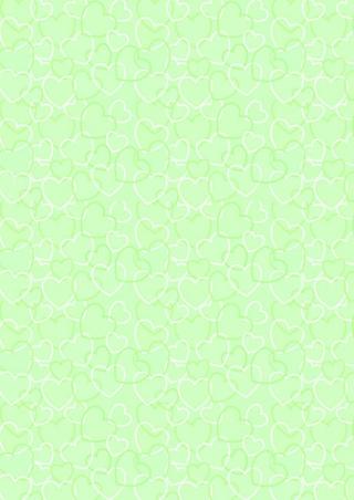 Valentine's Day Scrapbook Paper Green Heart Background