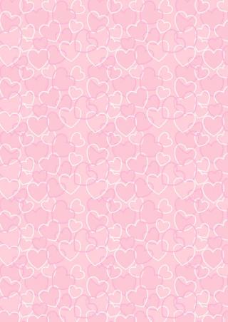 Valentine's Day Scrapbook Paper - Pink Heart Background