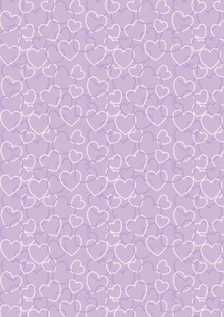 Valentine's Day Scrapbook Paper Purple Heart Background