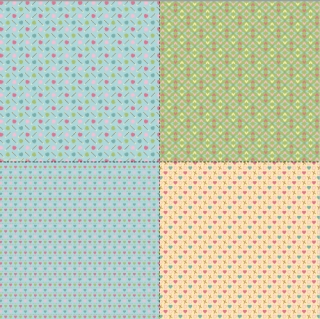 Valentine's Day Scrapbook Paper Set 4
