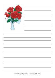 Valentine's Day Writing Paper