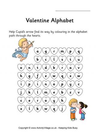 Valentine's Stepping Stones Alphabet