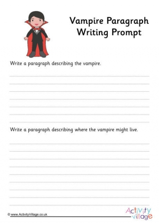 Vampire Paragraph Writing Prompt