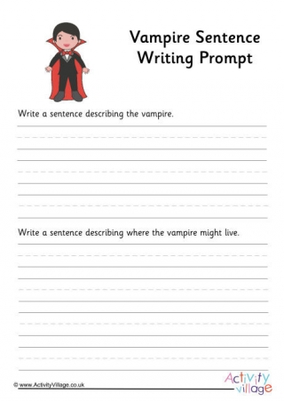 Vampire Sentence Writing Prompt