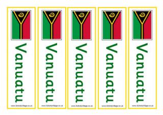 Vanuatu Bookmarks