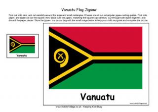 Vanuatu Flag Jigsaw