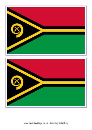 Vanuatu Flag Printable