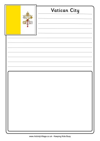 Vatican City Notebooking Page