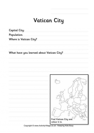 Vatican City Worksheet