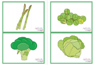 Vegetable Picture Flashcards