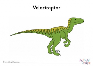 Velociraptor Poster
