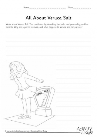 Veruca Salt Worksheet