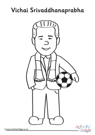 Vichai Srivaddhanaprabha Colouring Page