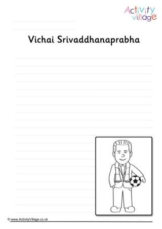 Vichai Srivaddhanaprabha Writing Page