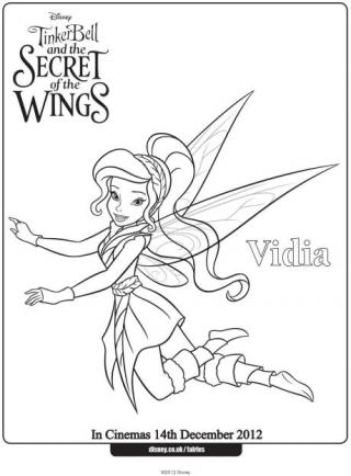 Vidia Colouring Page