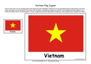 Vietnam Flag Jigsaw