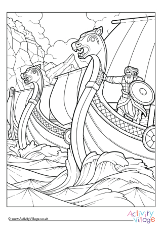 Viking Colouring Pages