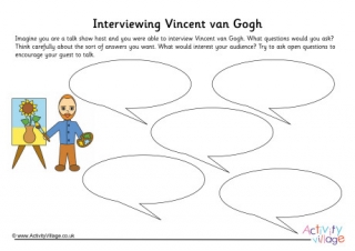 Vincent van Gogh Interview Worksheet