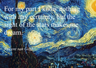 Vincent van Gogh Quote Poster